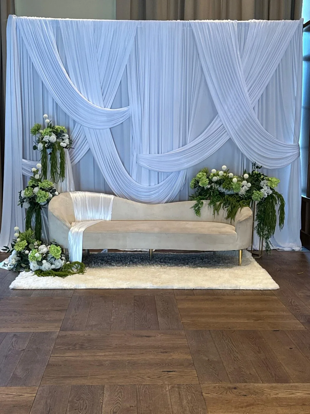 White katb kitab stage decoration Columbus Ohio